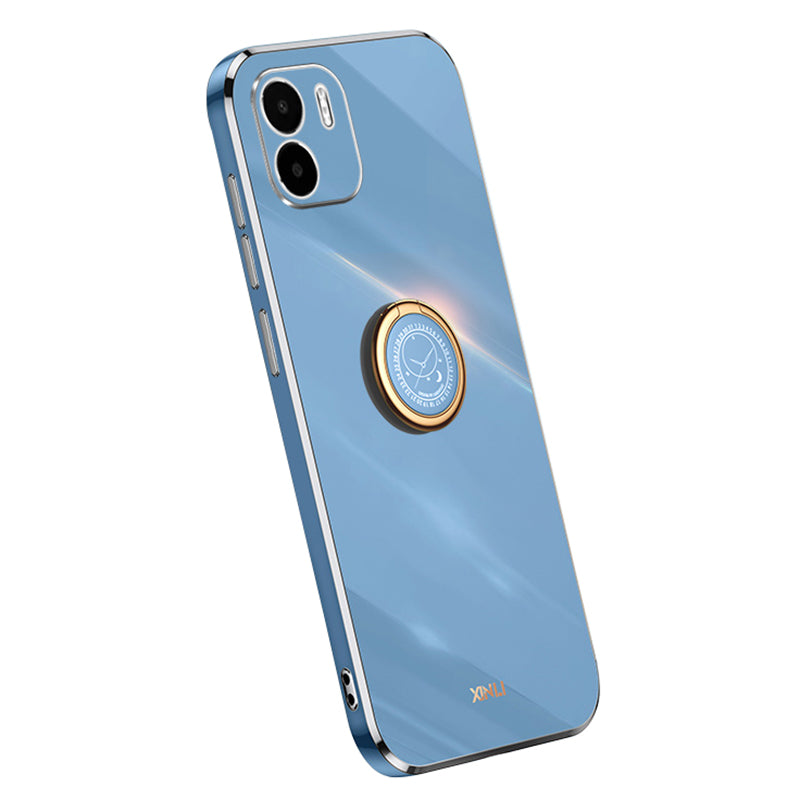 XINLI Kickstand Phone Case for Xiaomi Redmi A1 4G A2 4G Electroplating Golden Edge TPU Phone Cover with Ring Holder XINLI Kickstand Phone Case for Xiaomi Redmi A1 4G A2 4G Electroplating Golden Edge TPU Phone Cover with Ring Holder